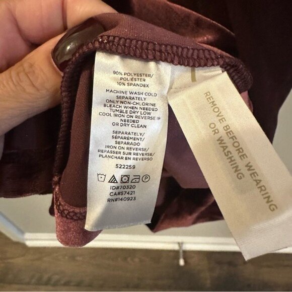 Loft Women's Velvet Knot Wrap Dress Size XL Color: Plum Preserve $89.50 - Picture 10 of 13